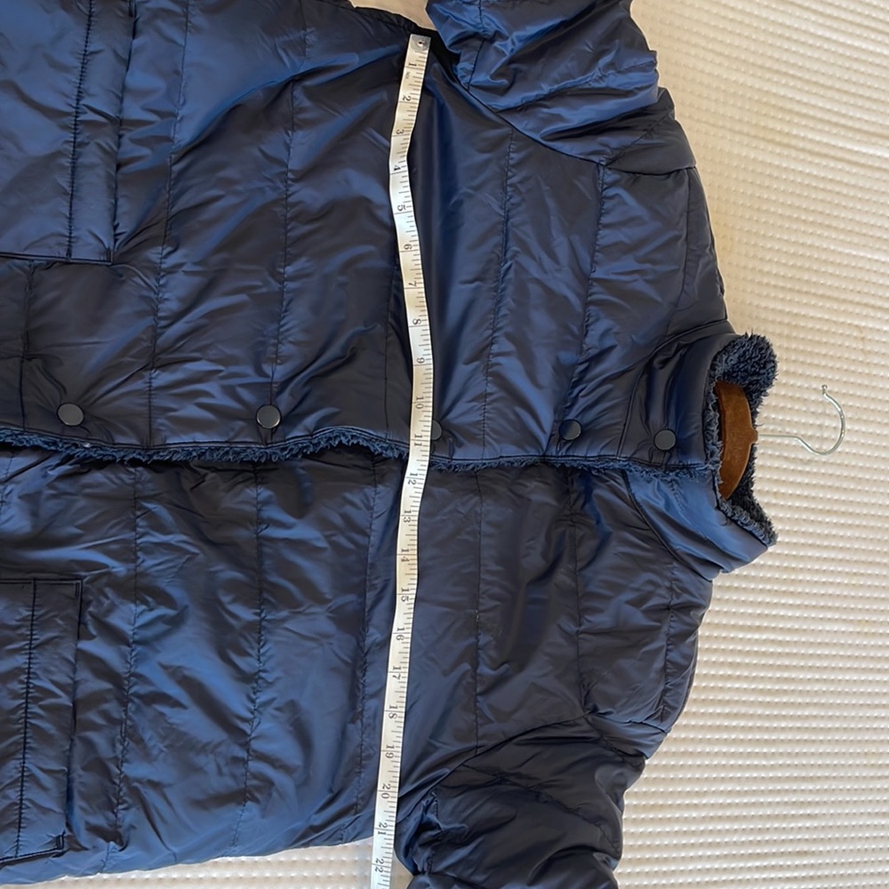 J.Jill reversible Sherpa navy jacket - Picture 6 of 9